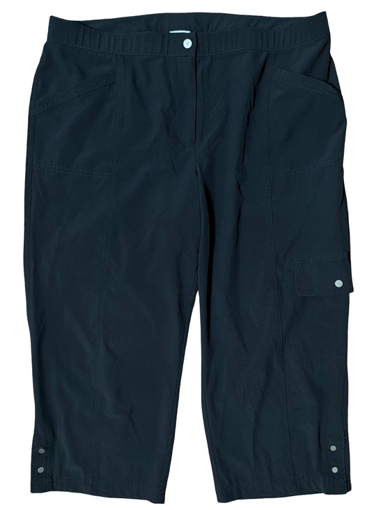 Chico's Pants - Chico's Black Zenergy Cropped Cargo Joggers Size 16
